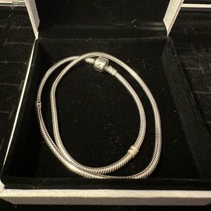 Genuine Pandora Moments Sterling Silver Necklace